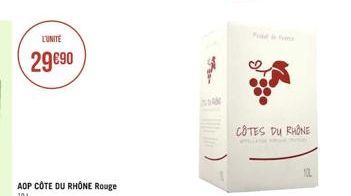 LUNITE  2990  CÔTES DU RHÔNE  AOP COTE DU RHONE Rouge