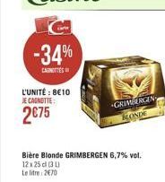 bière blonde Grimbergen