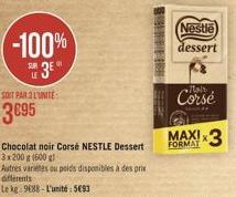 -100%  Nestle dessert  43  SOIT PAR L'UNITE  Corse  3095  <3