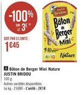-100%  73"  Baton Berger  Mini