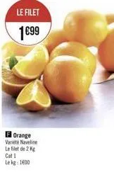 orange variete naveline le filet de 24 cat lek: 1600