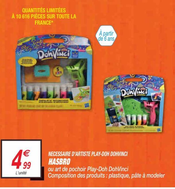 nécessaire d´artiste play-doh dohvinci hasbro