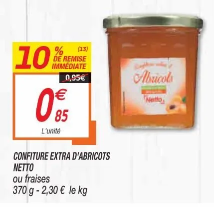confiture extra d´abricots netto