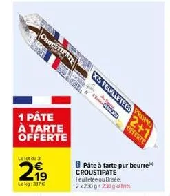 croustipatri  auen  u feuilletées pasano  2+1 offerte  a.  2