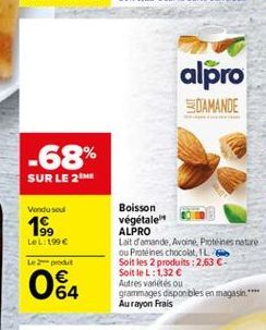 lait d'amande Alpro