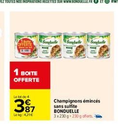 champignons Bonduelle