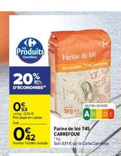 farine de blé Carrefour