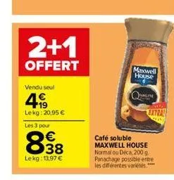 café soluble maxwell house