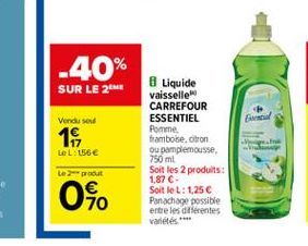 liquide vaisselle Carrefour