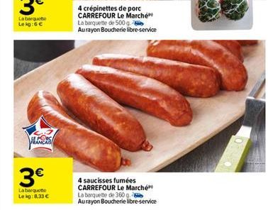 saucisses Carrefour