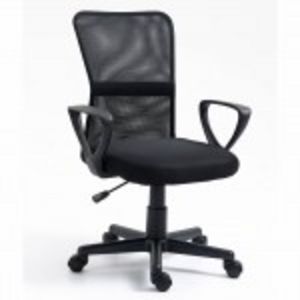 Chaise de bureau couleur noire ergonomique réglable avec accoudoirs base Nylon offre à 89,9€ sur Retif