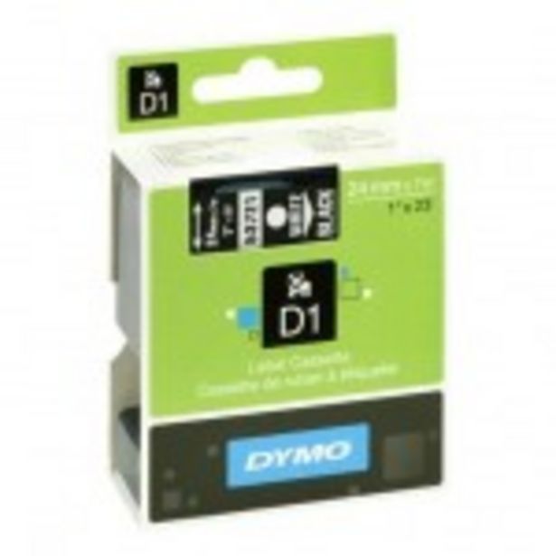D1 cassette de ruban blanc sur noir, 24 mm x 7,0 m offre à 27,58€ sur Retif