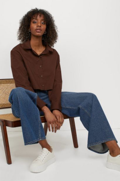 Chemise courte en coton offre à 3,99€ sur H&M