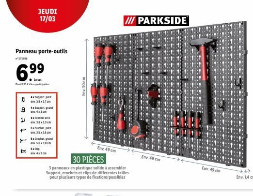 panneau porte-outils