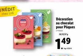 INÉDIT chez Lidl  Décoration au chocolat pour Pâques  ??????  25/32/579  149