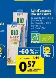 lait d'amande