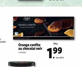 chocolat noir Orange