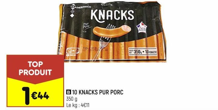 10 knacks pur porc