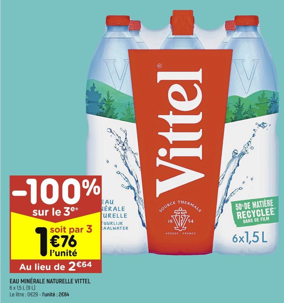 eau minérale naturelle Vittel