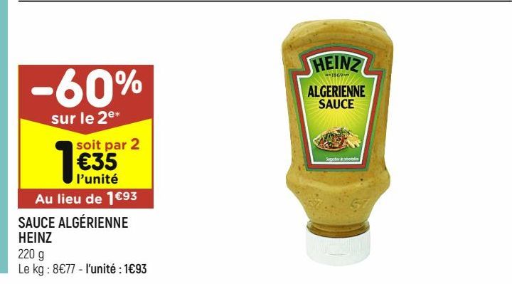 sauce algérienne Heinz