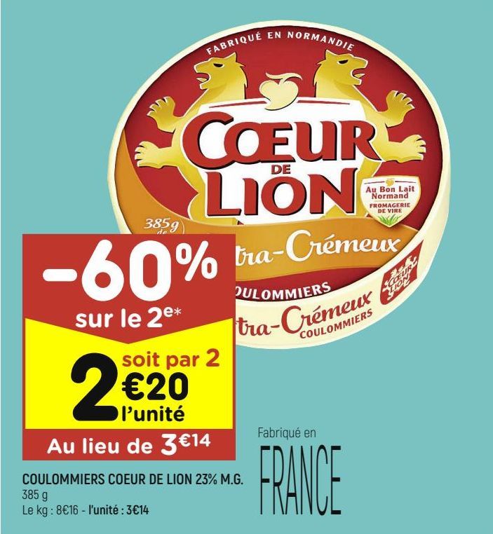 coulommiers Coeur de Lion 23% M.G.