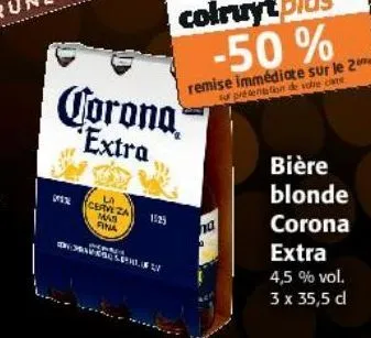 bière blonde corona extra
