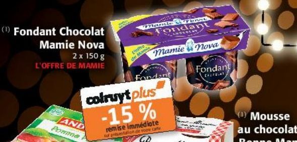 Fondant Chocolat Mamie Nova