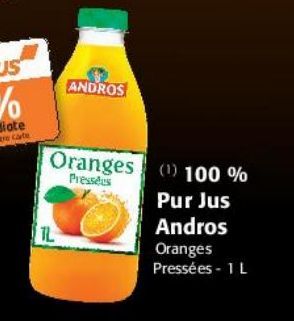100% pur jus Andros