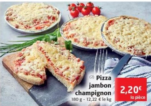 Pizza jambon champignon