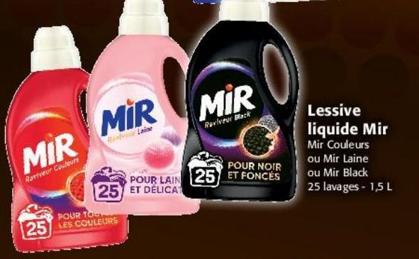 Lessive liquide Mir