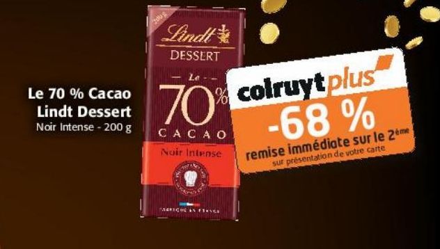 Le 70% Cacao Lindt Dessert