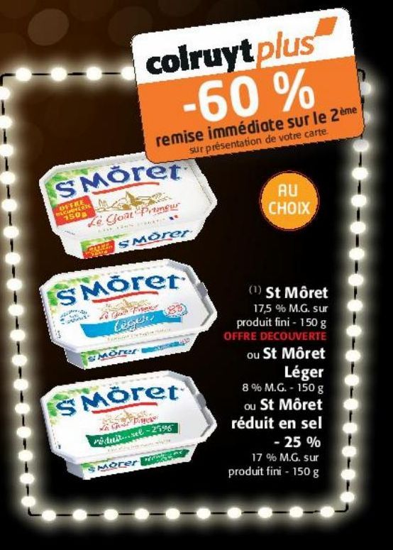 St Moret ou St Moret Léger ou St Moret réduit e sel -25%