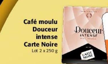Café moulu Douceur intense Carte Noire