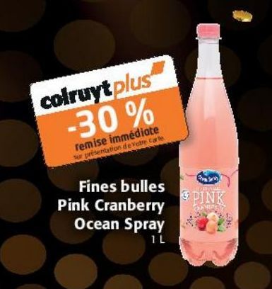 Fines bulles Pink Cranberry Océan Spray