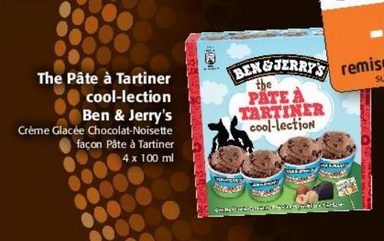 The Pate à tartiner cool-lection Ben et jerry's
