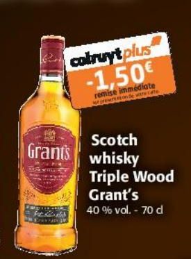Scotch whisky Triple Wood Grant's