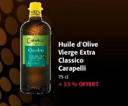 Huile d'olive Vierge Extra Classico carapelli