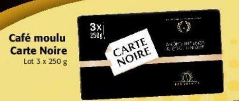 Café moulu Carte noire