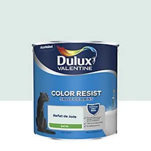 Peinture murs et boiseries Color Resist salle de bains Dulux Valentine satin reflet de jade 2,5L offre à 34,93€ sur Castorama