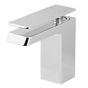 Mitigeur de lavabo chromé carré GoodHome Cayton offre à 79,92€ sur Castorama