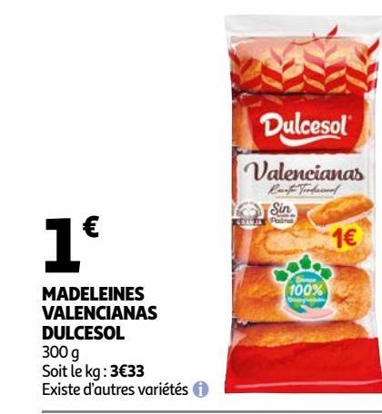MADELEINES VALENCIANAS DULCESOL