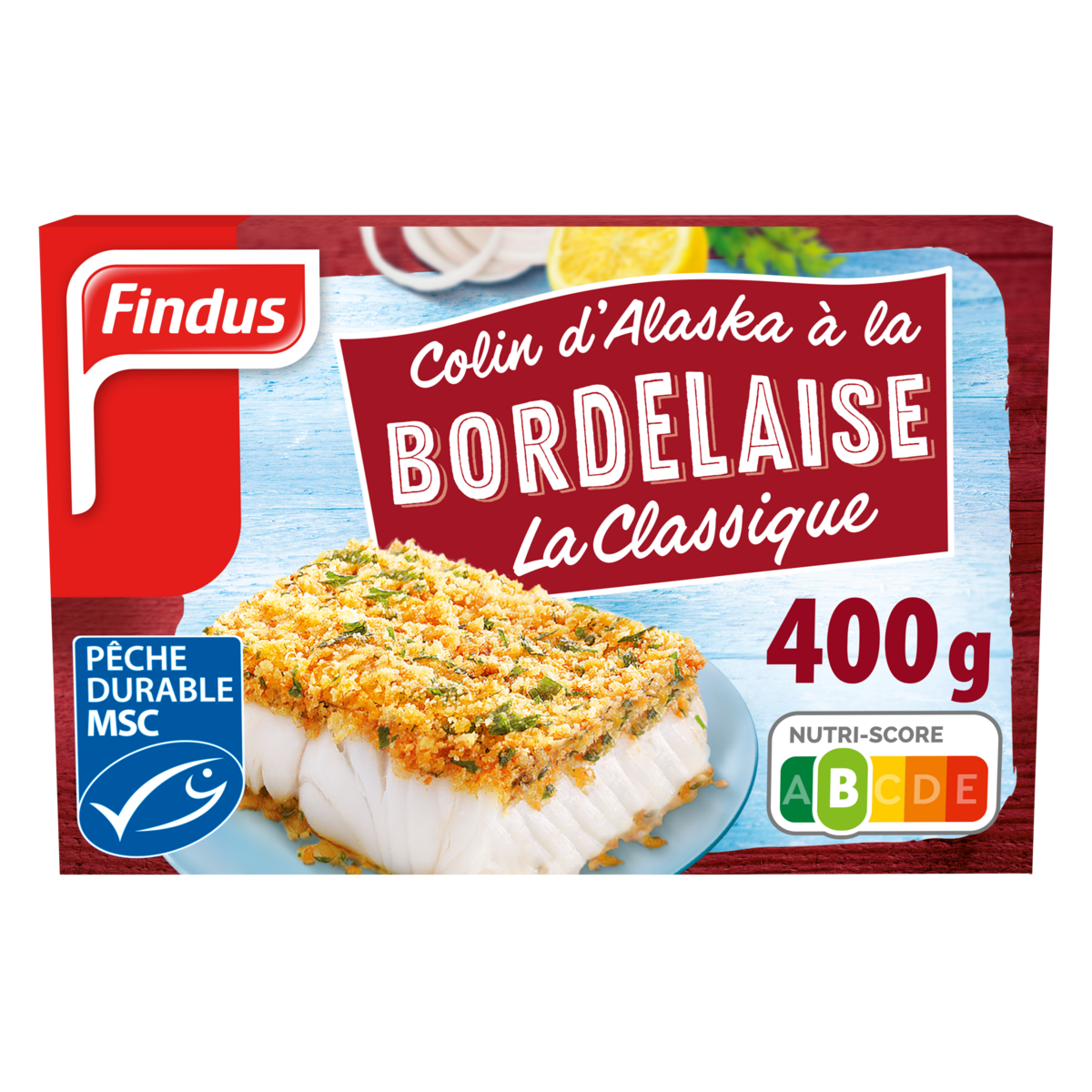 COLIN D'ALASKA À LA BORDELAISE SURGELÉ FINDUS