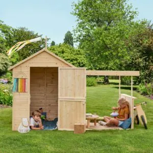 Cabane enfant bois avec pergola Eugenie - Soulet offre à 379€ sur Gamm vert