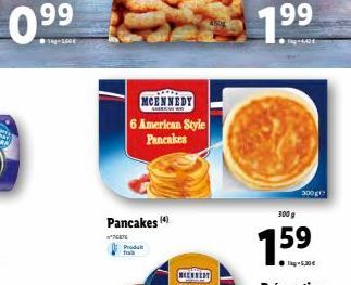 MCENNEDY 6 American Style  Pancakes  500g  300 g  Pancakes  Podle  15  5,00