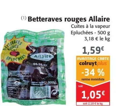 betteraves rouges allaire