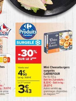 surgelés Carrefour