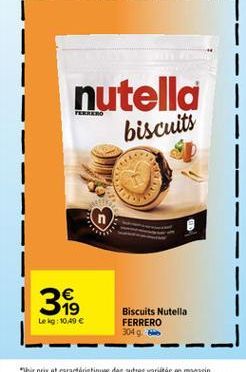 biscuits Nutella