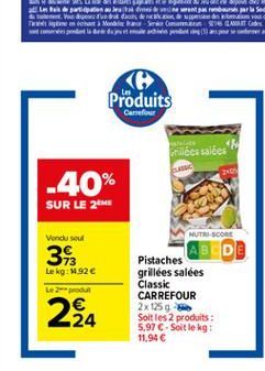 pistaches Carrefour