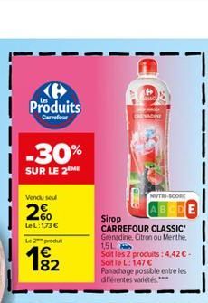 sirop Carrefour