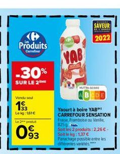 yaourt à boire Carrefour